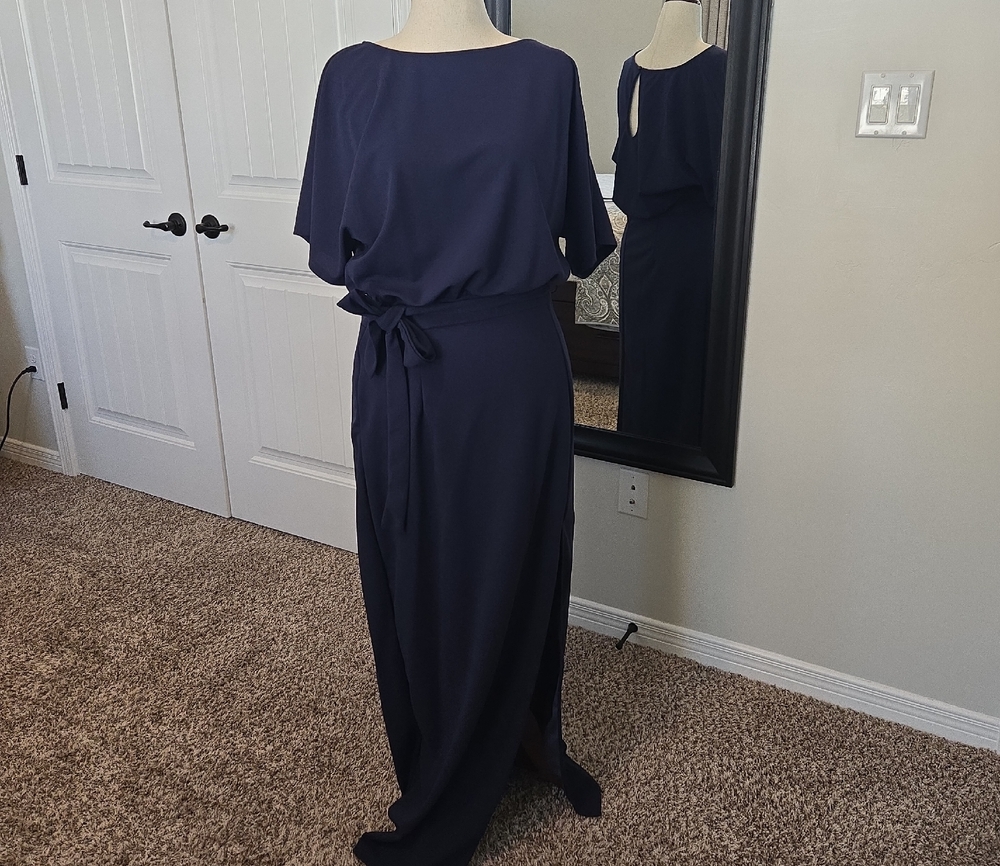 NAVY Long Dress 12 NWOT